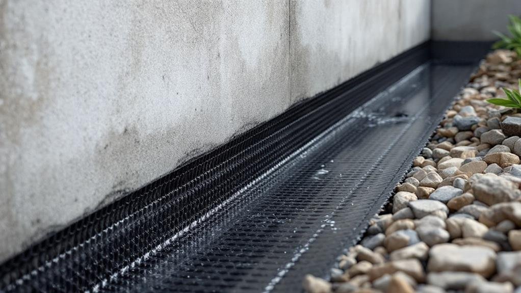 basement waterproofing protection layer