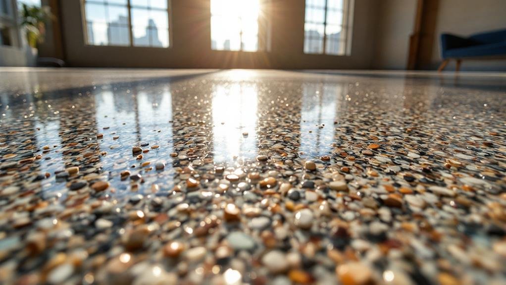 polished exposed aggregate concrete in barrie, ontario
